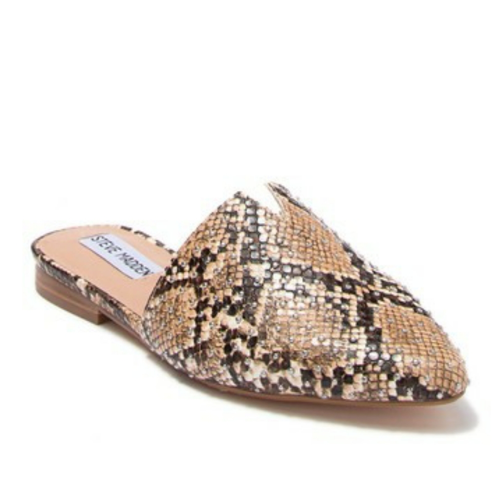 NIB Steve Madden Ally Snake Mules